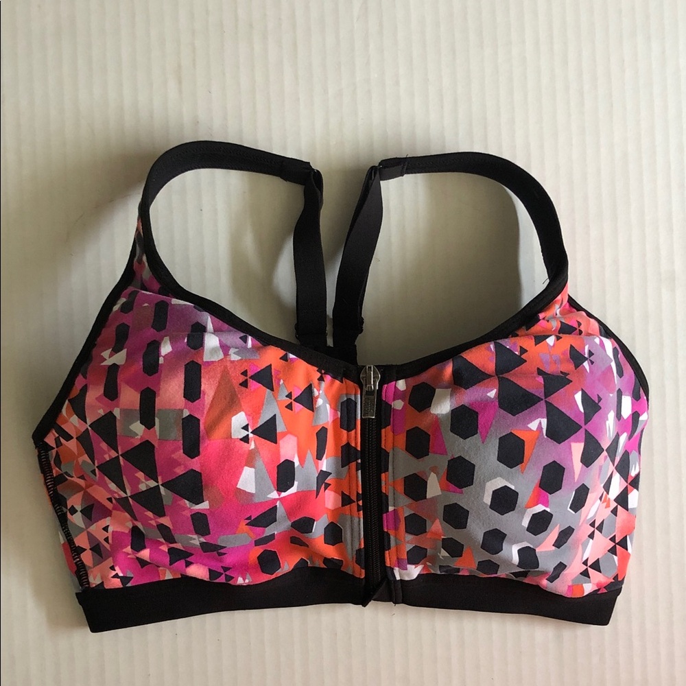Victoria’s Secret Sport Bra Knockout Front Colorful Size 34D